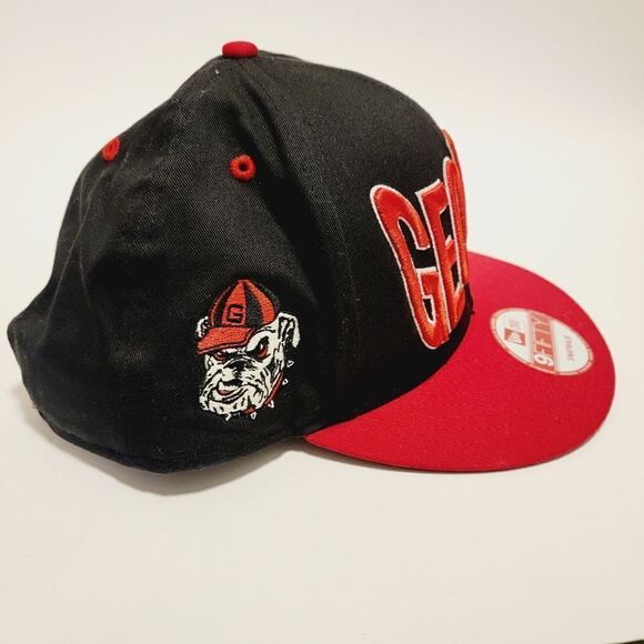 Georgia Bulldogs Spellout Snapback Cap Adjustable Hat New Era 9Fifty O/S NWOT - Picture 5 of 13